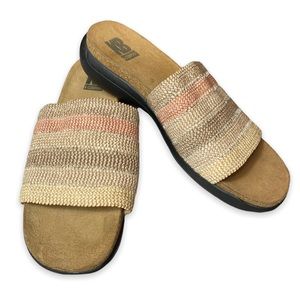 KB & Company Olivia Multicolor Woven Slide Sandals - 9M